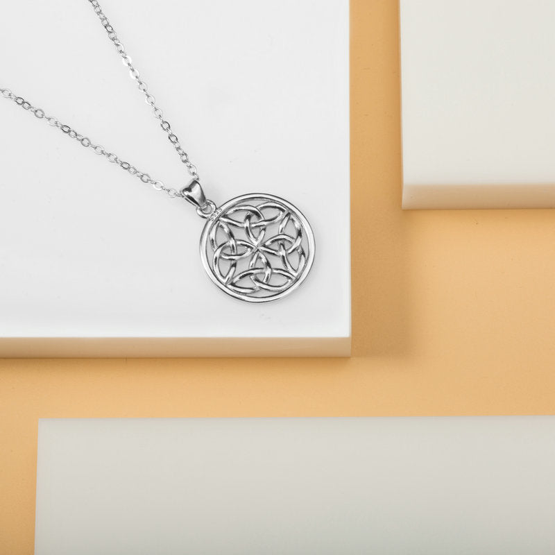 Celtic knot S925 sterling silver necklace pendant
