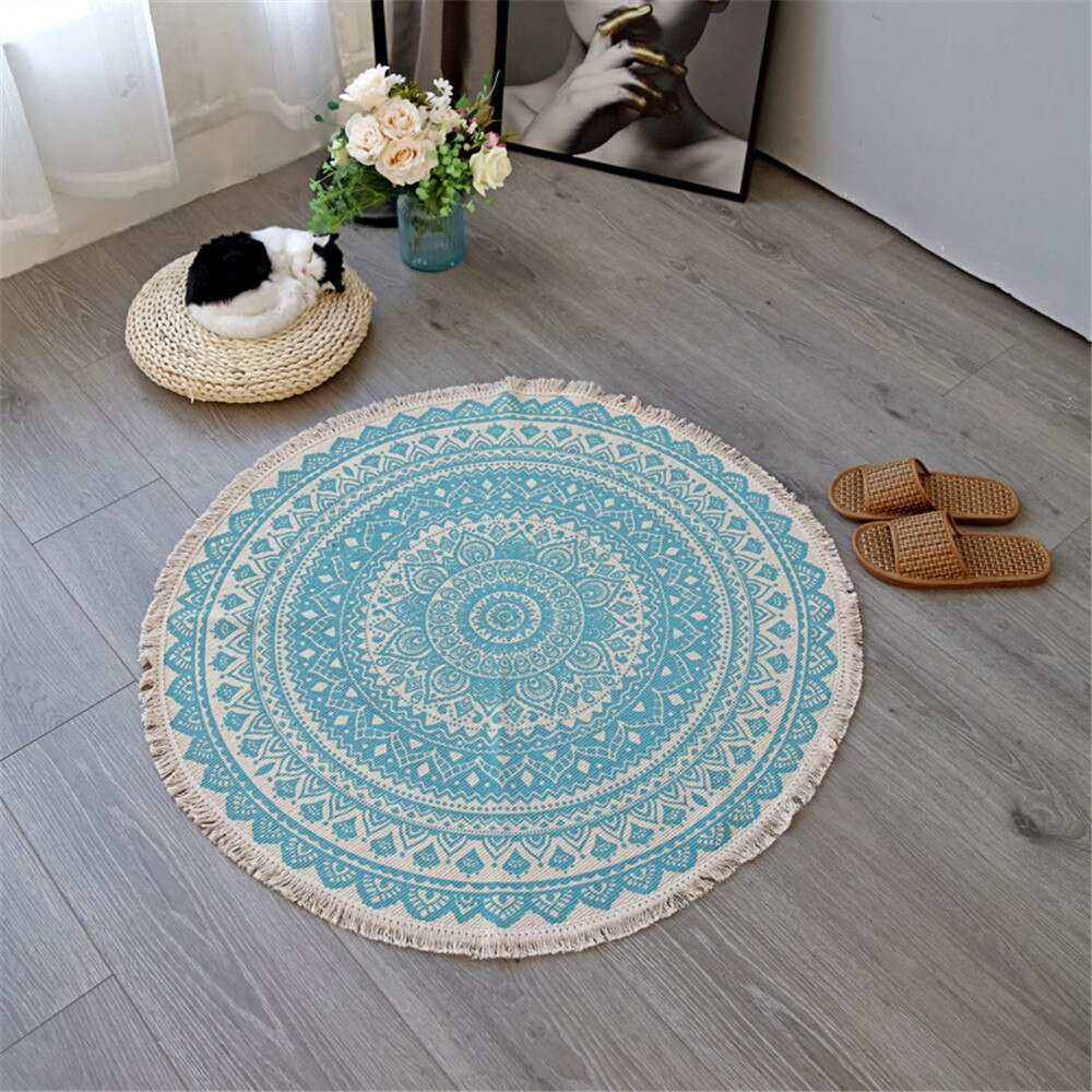 Mandala Round Rug freeshipping - Mandala Bloom