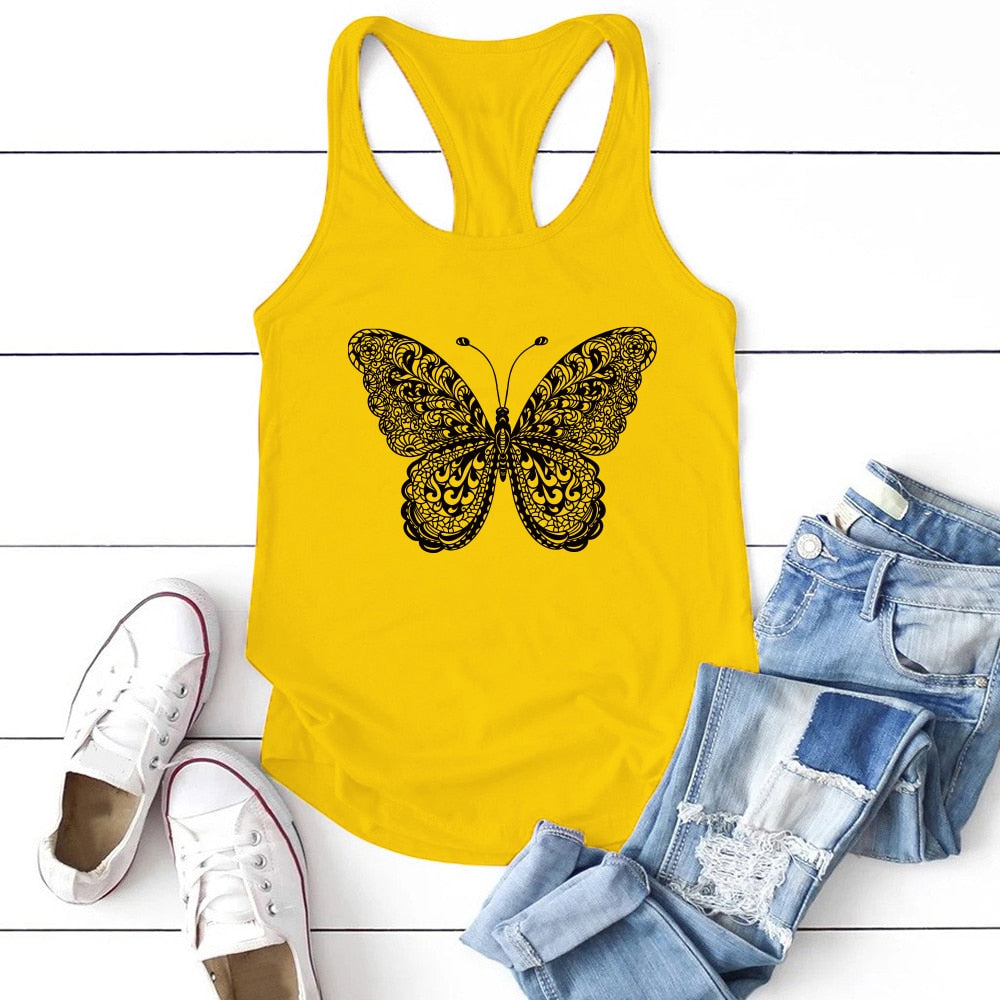 Butterfly Print Tank
