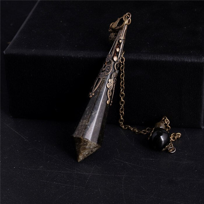 1PC High Quality Natural Stone Lapis Lazuli Facet Reiki Pendulum for Dowsing Pendants Healing Pendule Chakra Crystal Jewelry freeshipping - Mandala Bloom