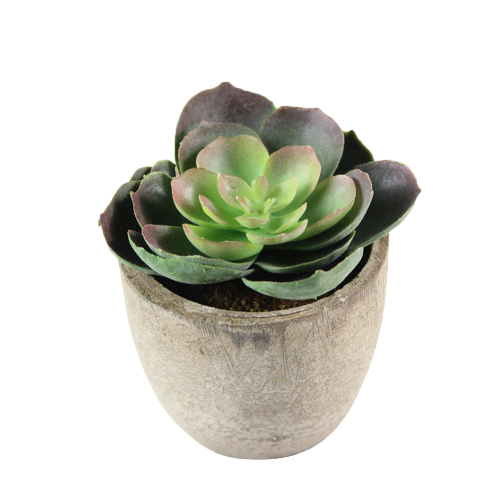 Artificial Succulent Plants Mini Artificial Pots freeshipping - Mandala Bloom