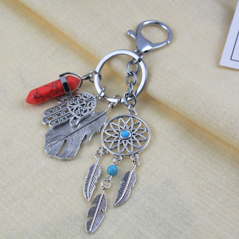 Handmade Dream Catcher Keychain freeshipping - Mandala Bloom