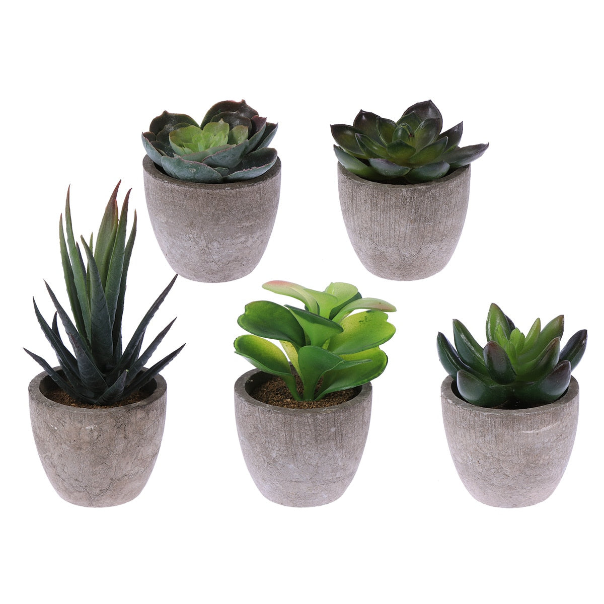 Artificial Succulent Plants Mini Artificial Pots freeshipping - Mandala Bloom