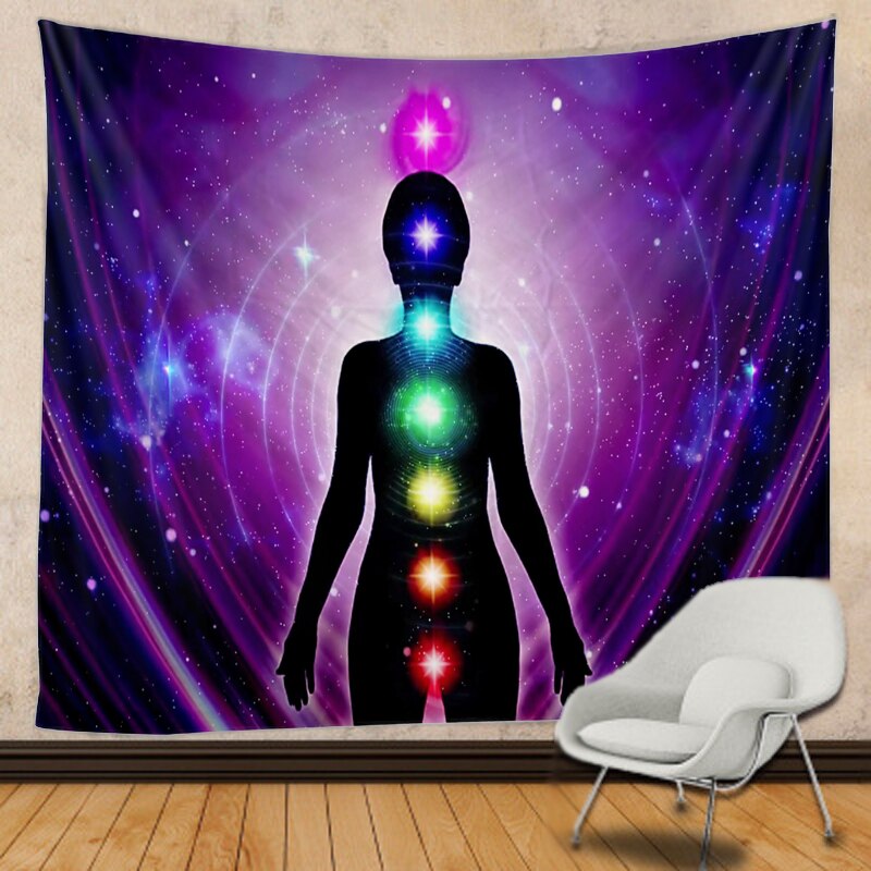 Chakra art tapestry Mandala Hippie Macrame Tapestry Wall Hanging Boho decor freeshipping - Mandala Bloom