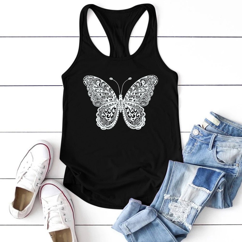 Butterfly Print Tank