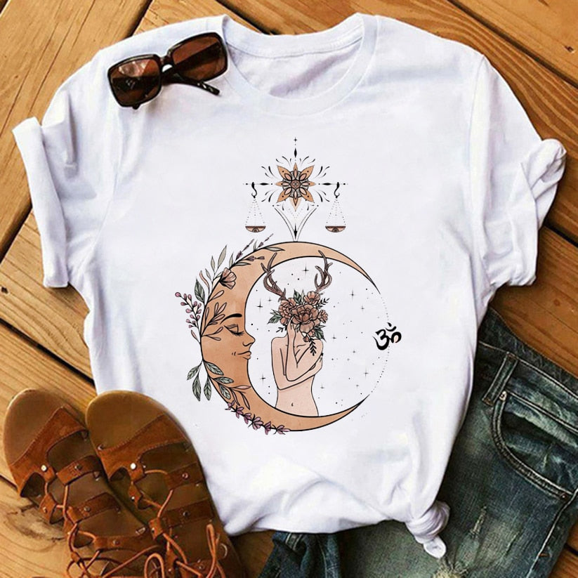 Moon Print T-shirt