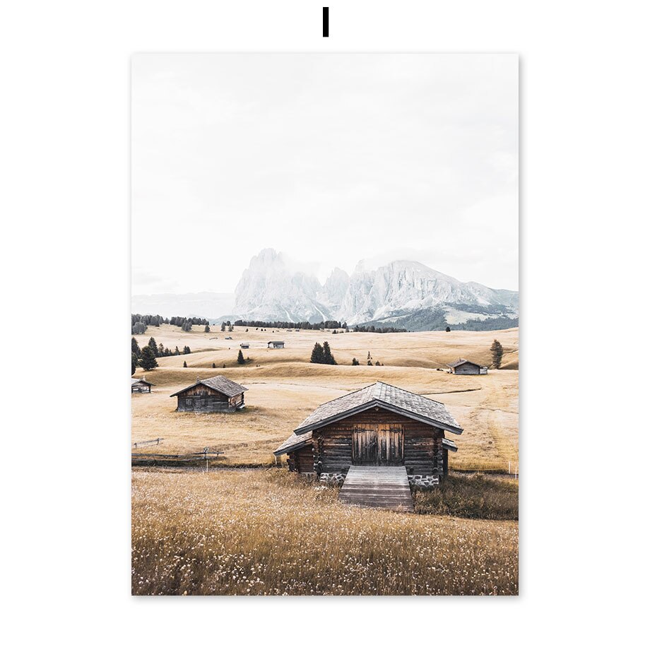 Withered Wheat and Landscape Prints freeshipping - Mandala Bloom