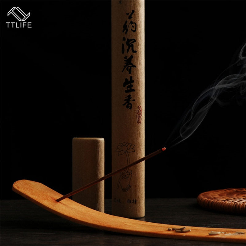 Elegant Natural Plain Wooden Incense Burner Stick Incense Sticks Ash Board Aromatherapy Plate Ash Catcher Holder Home Decor freeshipping - Mandala Bloom