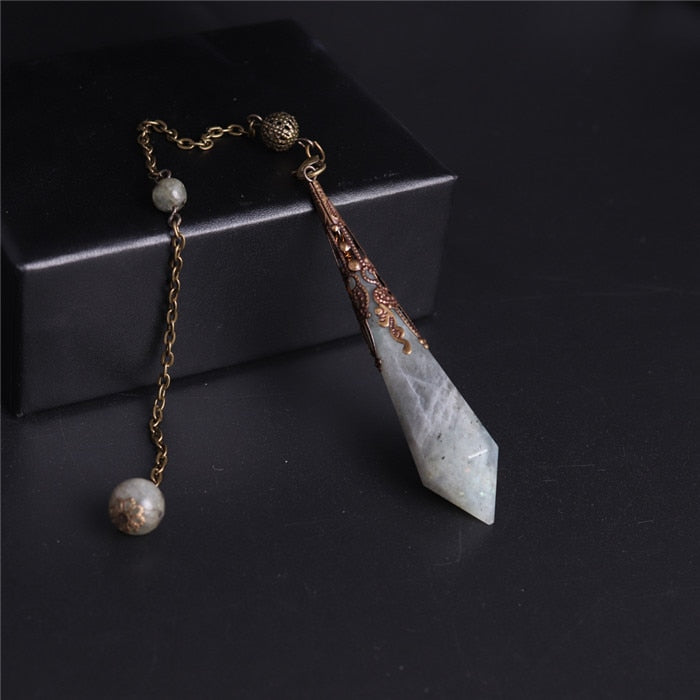 1PC High Quality Natural Stone Lapis Lazuli Facet Reiki Pendulum for Dowsing Pendants Healing Pendule Chakra Crystal Jewelry freeshipping - Mandala Bloom