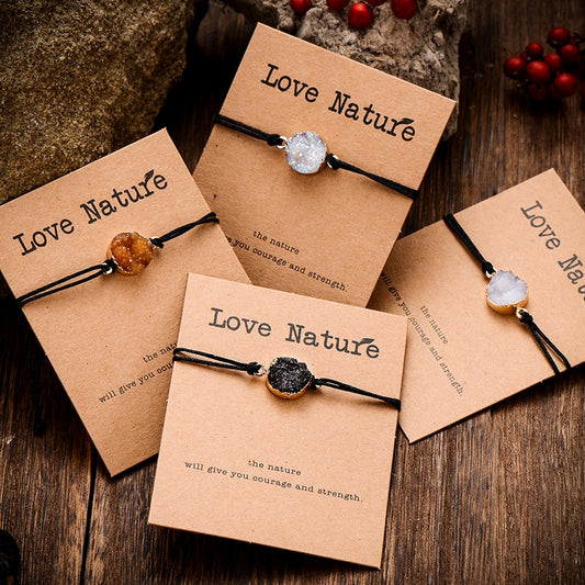 Resin Crystal Stone Bead Bracelet