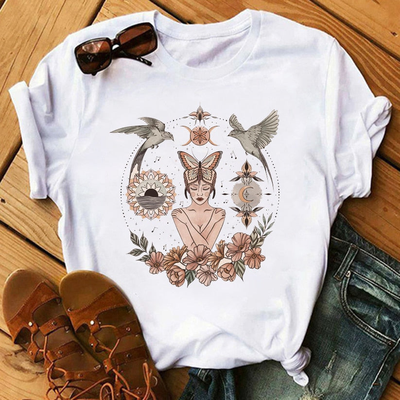 Moon Print T-shirt