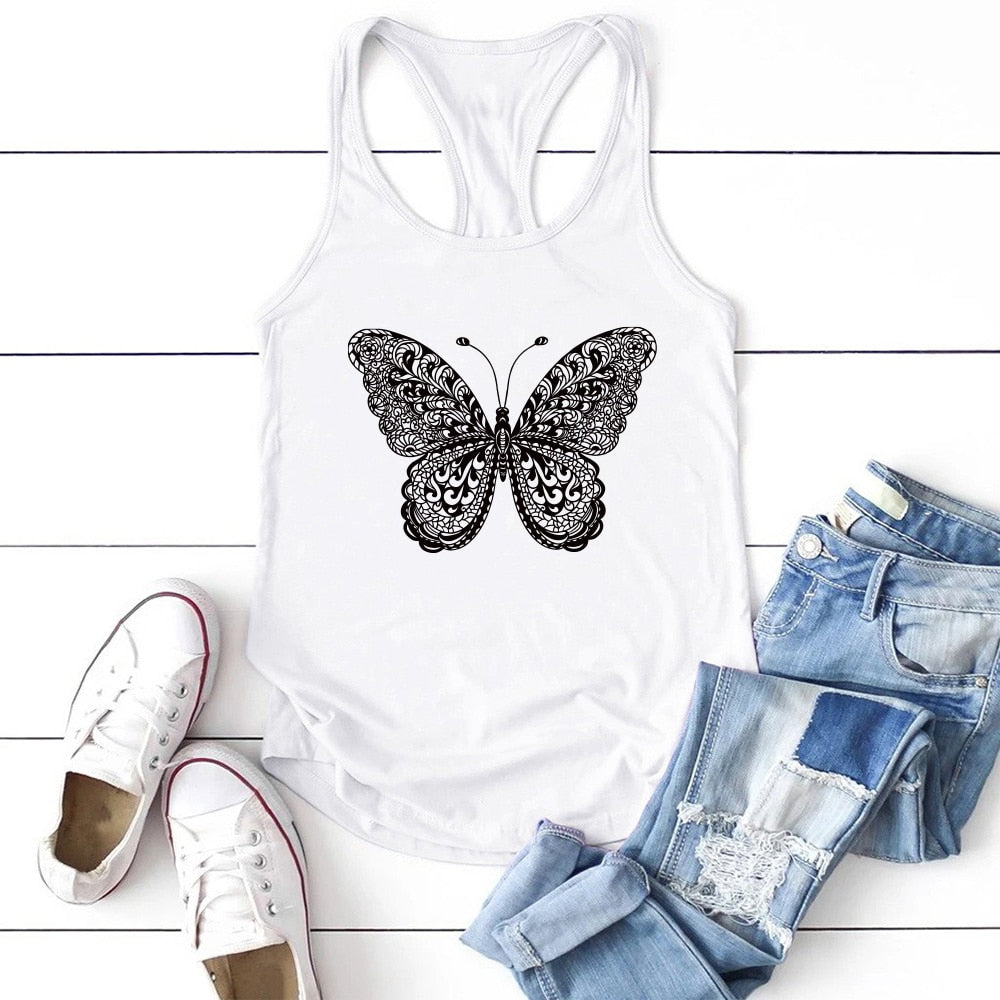 Butterfly Print Tank