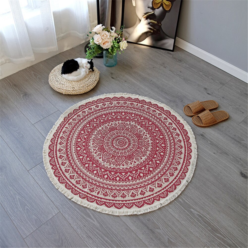 Mandala Round Rug freeshipping - Mandala Bloom