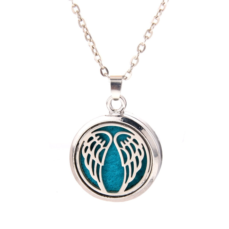 Stainless Steel Aroma Box Pendant Necklace Aromatherapy Essential Oil Diffuser Locket freeshipping - Mandala Bloom