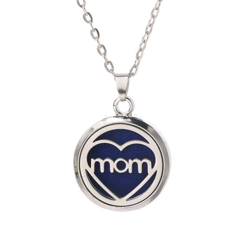 Stainless Steel Aroma Box Pendant Necklace Aromatherapy Essential Oil Diffuser Locket freeshipping - Mandala Bloom