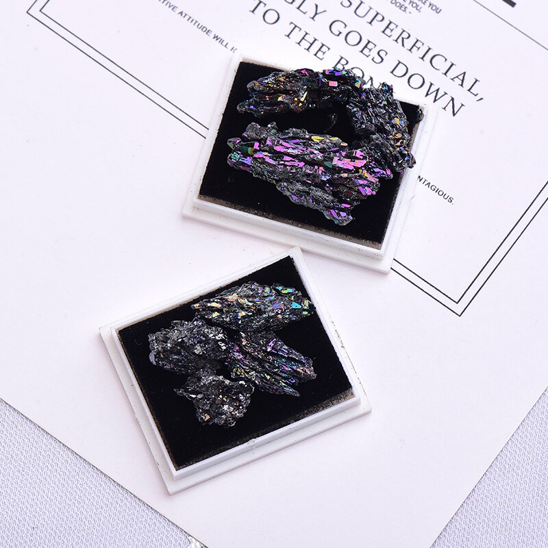 Small Pieces Amethyst Cluster Quartz And Colorful Silicon Carbide Mineral Crystals Healing Reiki freeshipping - Mandala Bloom