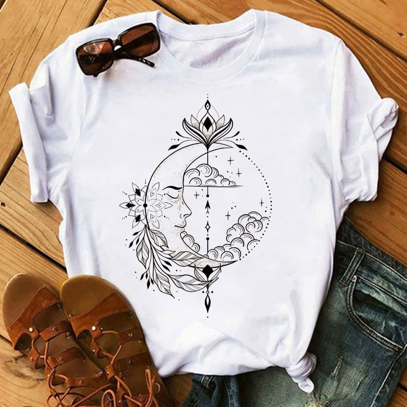 Moon Print T-shirt