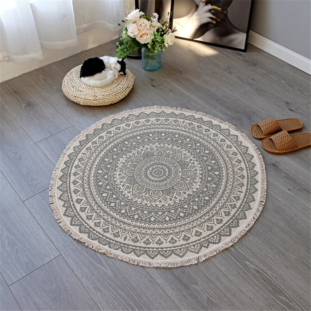 Mandala Round Rug freeshipping - Mandala Bloom