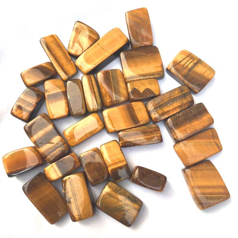 Natural Tiger Eye Tumbled Stone Healing Reiki Crystal Chakra Gravel Natural Stones Mineral freeshipping - Mandala Bloom