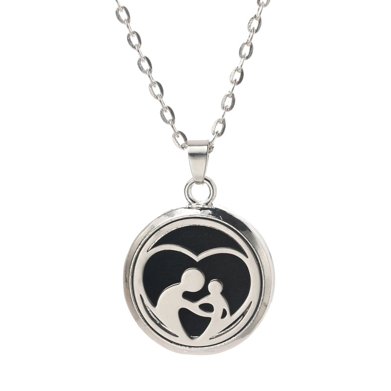 Stainless Steel Aroma Box Pendant Necklace Aromatherapy Essential Oil Diffuser Locket freeshipping - Mandala Bloom