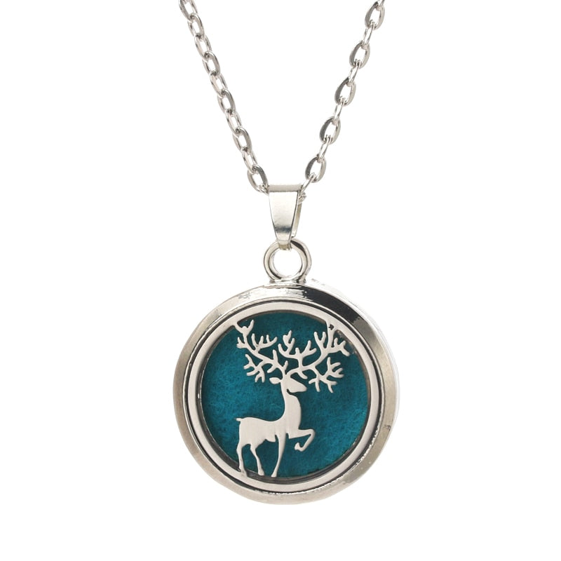 Stainless Steel Aroma Box Pendant Necklace Aromatherapy Essential Oil Diffuser Locket freeshipping - Mandala Bloom
