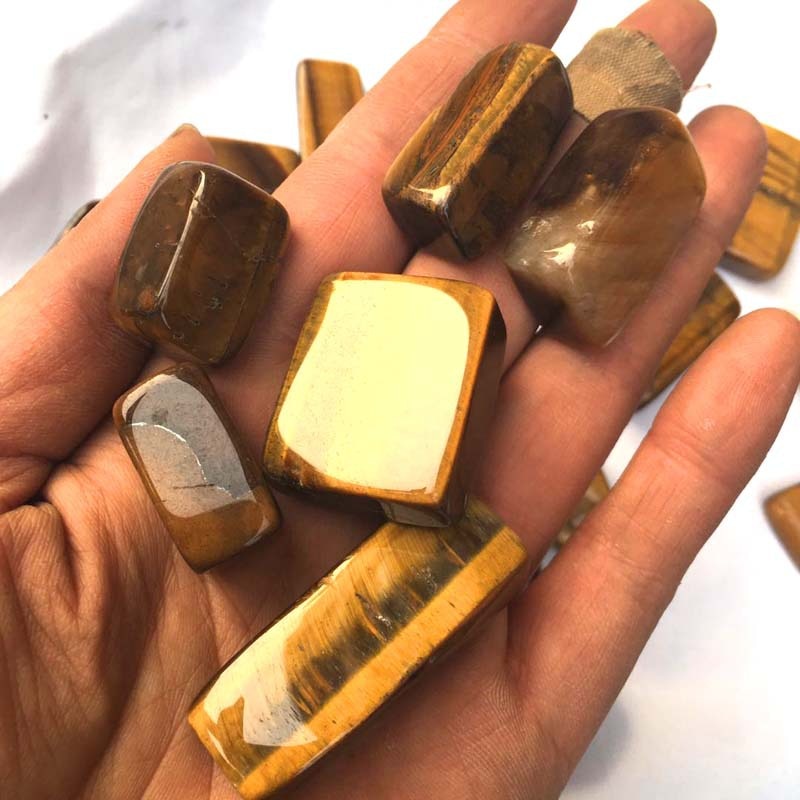 Natural Tiger Eye Tumbled Stone Healing Reiki Crystal Chakra Gravel Natural Stones Mineral freeshipping - Mandala Bloom