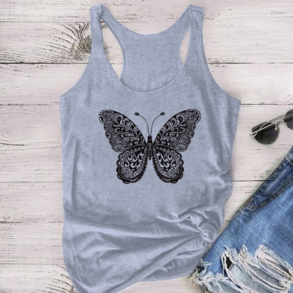Butterfly Print Tank