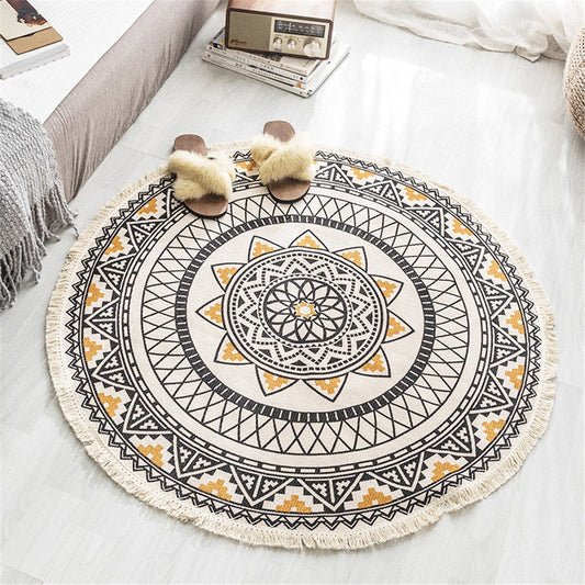 Mandala Round Rug freeshipping - Mandala Bloom