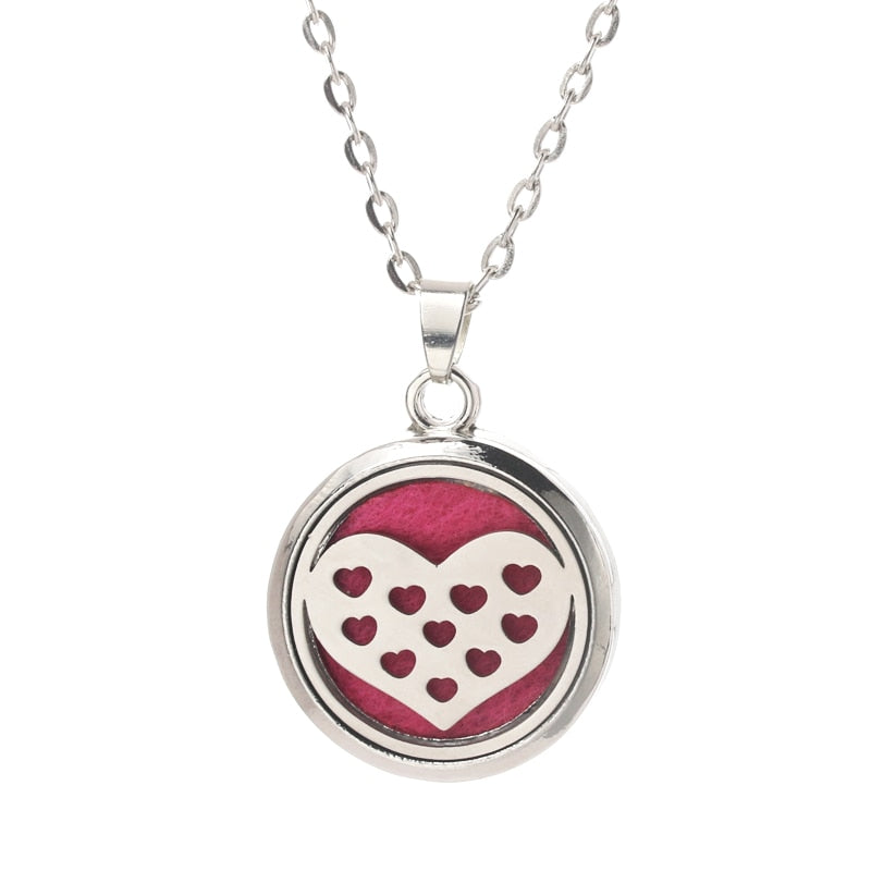 Stainless Steel Aroma Box Pendant Necklace Aromatherapy Essential Oil Diffuser Locket freeshipping - Mandala Bloom