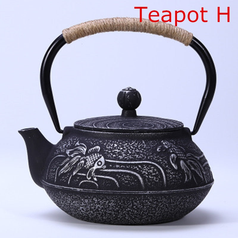 Cast Iron Japanese Tea Pot 900ml Infuser Metal With Strainer Net Filter freeshipping - Mandala Bloom
