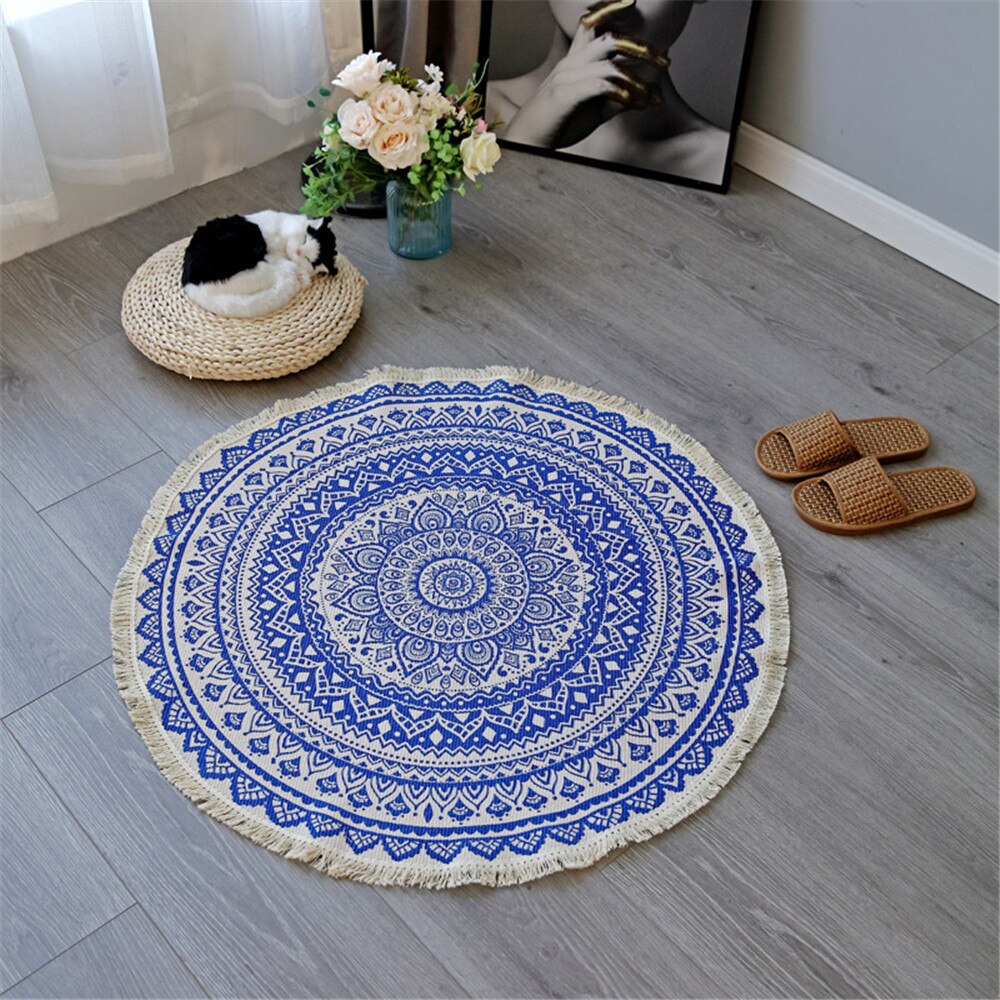 Mandala Round Rug freeshipping - Mandala Bloom