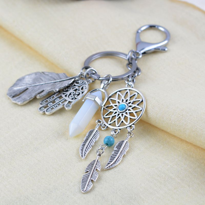 Handmade Dream Catcher Keychain freeshipping - Mandala Bloom