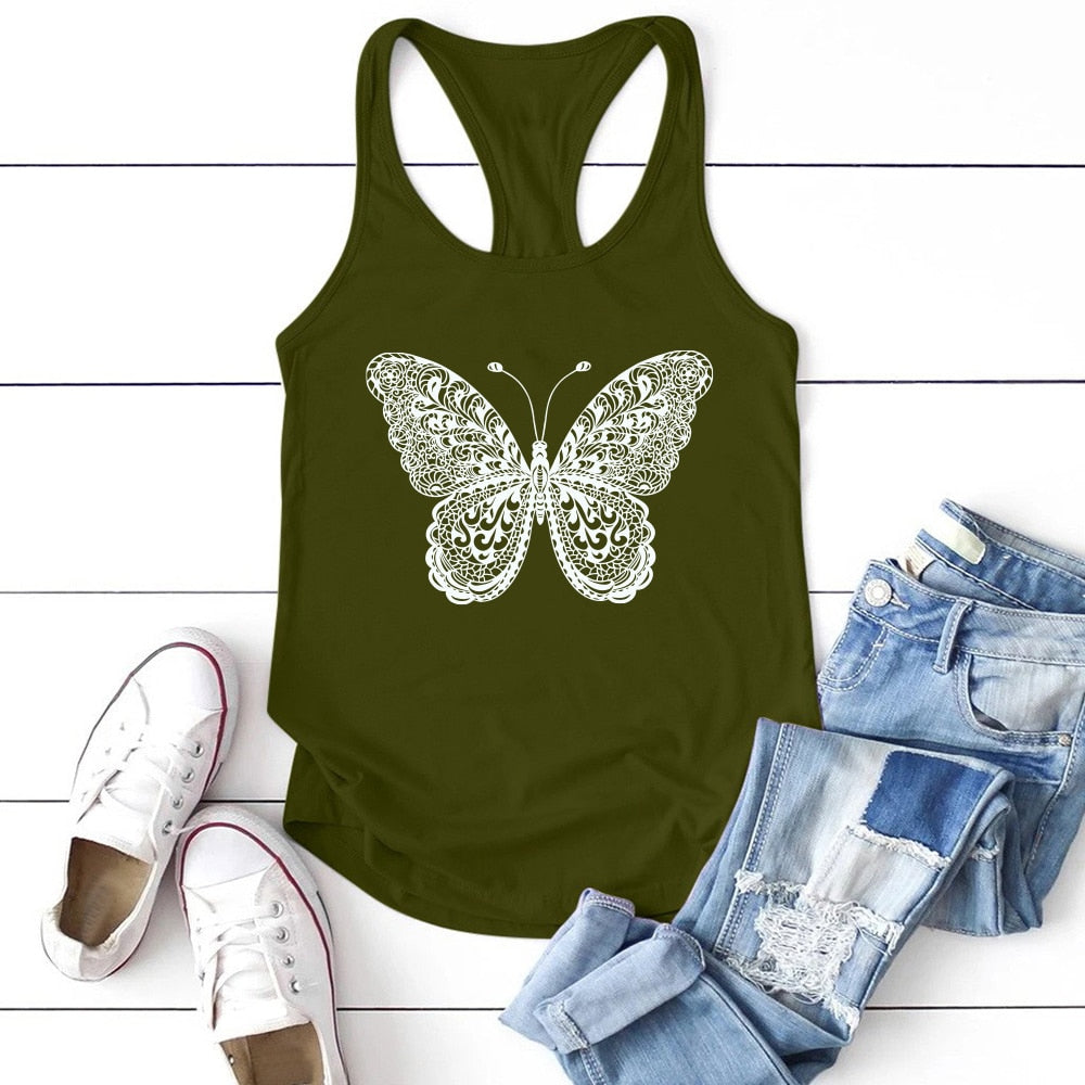 Butterfly Print Tank