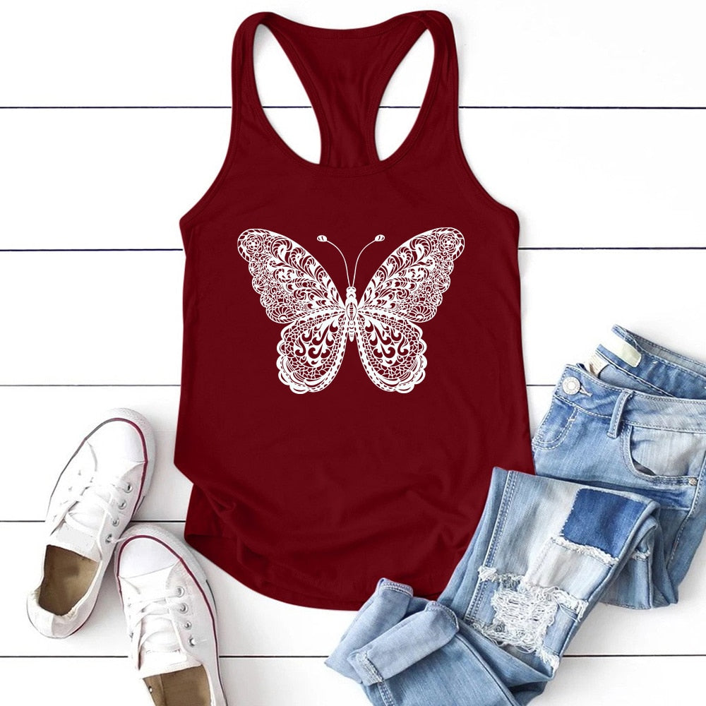 Butterfly Print Tank