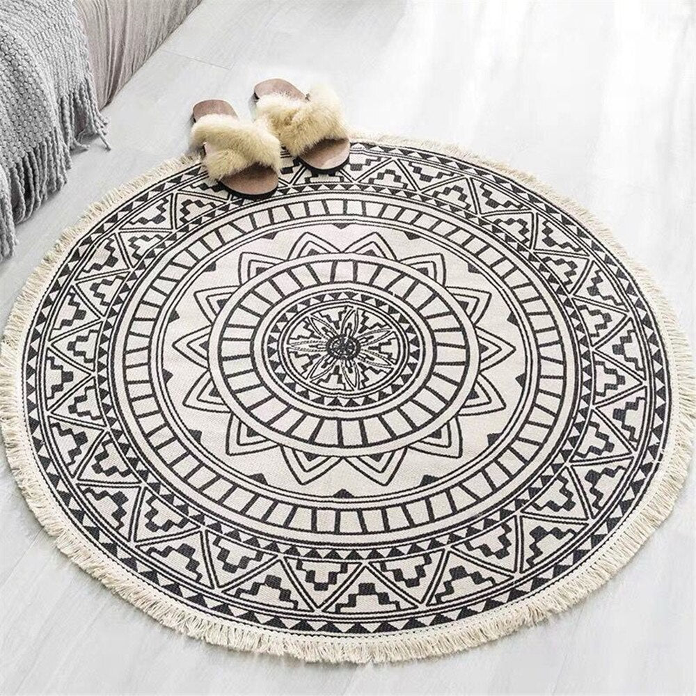 Mandala Round Rug freeshipping - Mandala Bloom