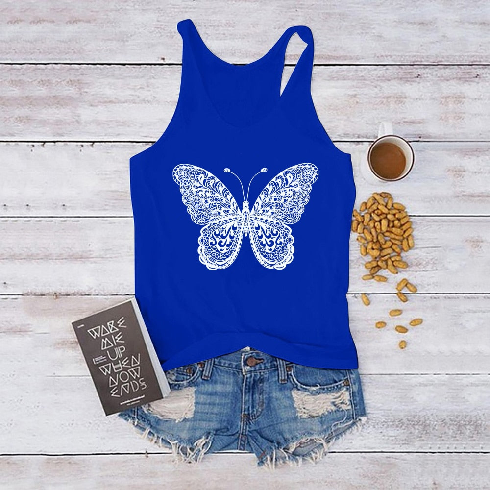 Butterfly Print Tank