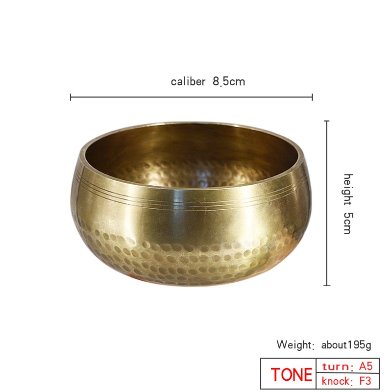 Nepal handmade Tibet Buddha sound bowl Yoga Meditation Chanting Bowl Brass Chime Handicraft music therapy Tibetan Singing Bowl freeshipping - Mandala Bloom