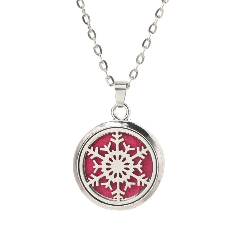 Stainless Steel Aroma Box Pendant Necklace Aromatherapy Essential Oil Diffuser Locket freeshipping - Mandala Bloom