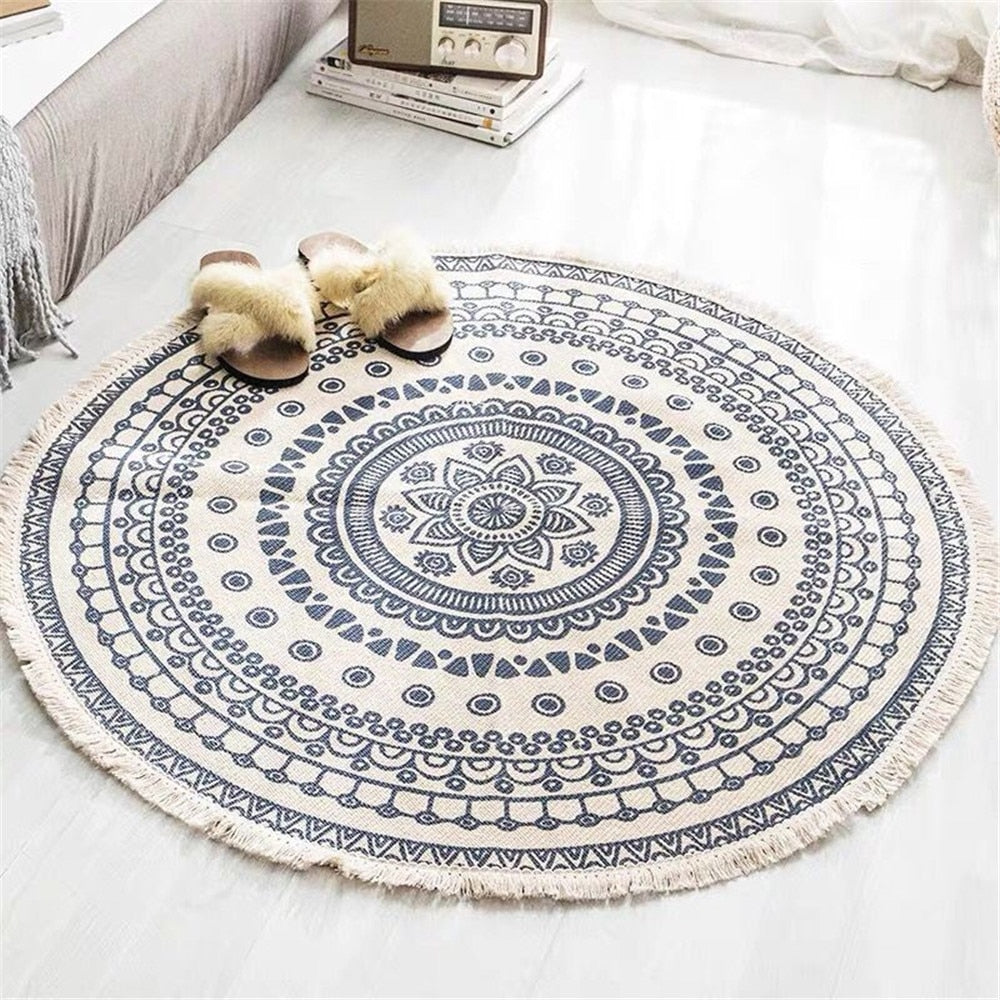 Mandala Round Rug freeshipping - Mandala Bloom
