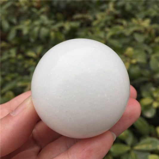 Natural White Jade Crystal Ball Stone Gemstone Great for Meditation Home Decoration Chakra Reiki Stone freeshipping - Mandala Bloom
