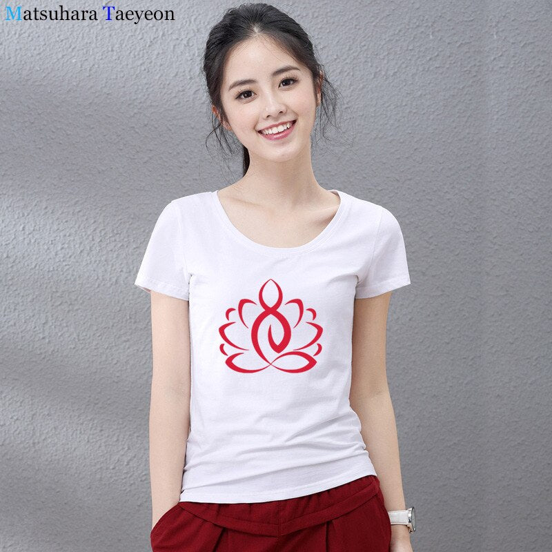 Lotus Print T-shirt freeshipping - Mandala Bloom