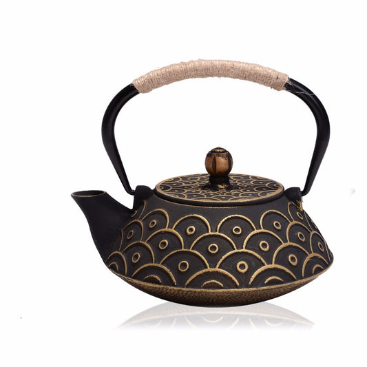 Cast Iron Japanese Tea Pot 900ml Infuser Metal With Strainer Net Filter freeshipping - Mandala Bloom