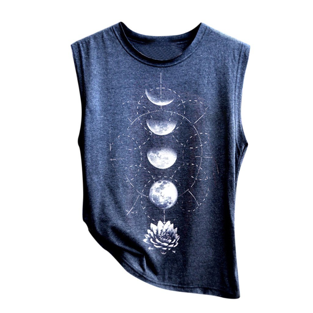 Moon Phase Print Tank Top
