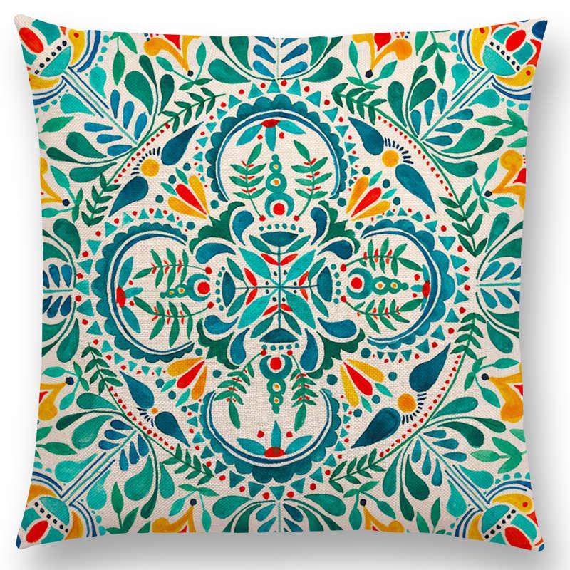 Boho & Mandala Throw Cushions freeshipping - Mandala Bloom