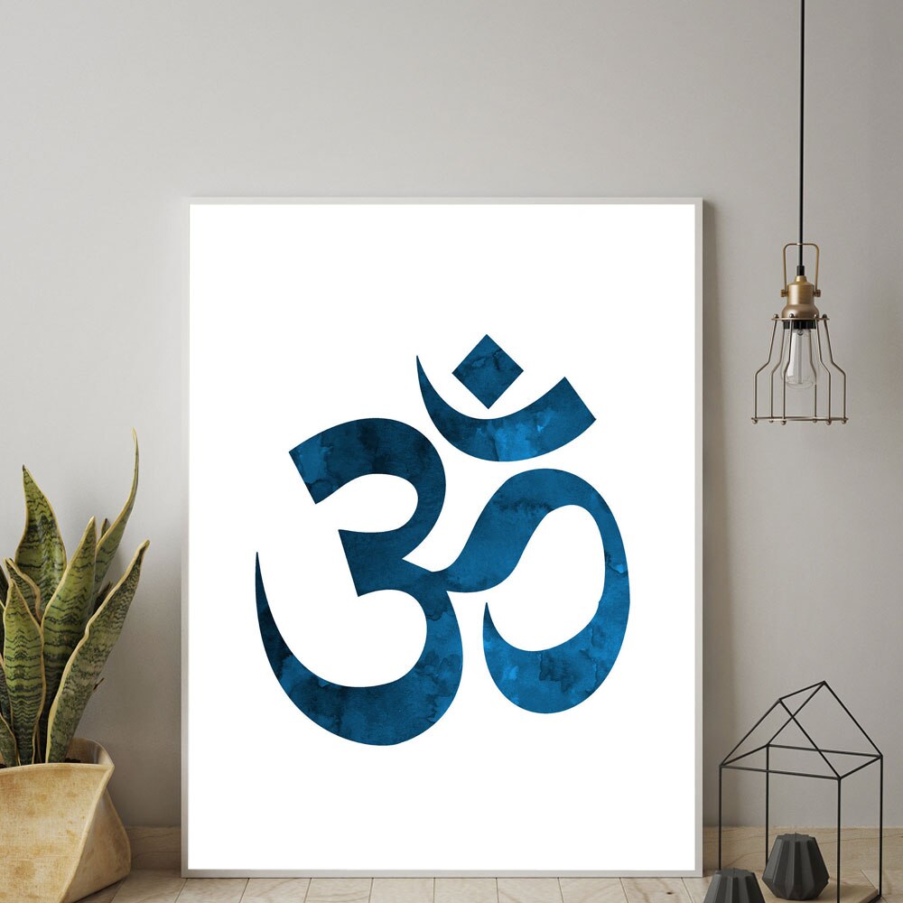 Meditation Canvas Buddha Statue Lotus Poster freeshipping - Mandala Bloom