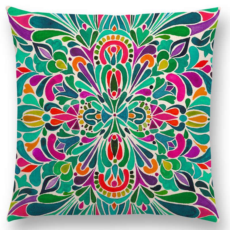 Boho & Mandala Throw Cushions freeshipping - Mandala Bloom