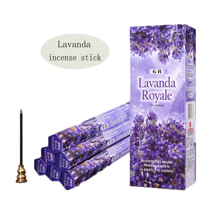 Lavender original India incense sticks 9 smell imported natural floral stick incenses 18pcs/box freeshipping - Mandala Bloom