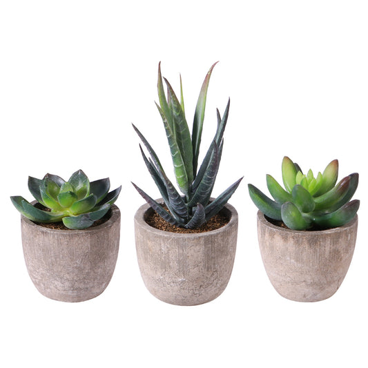 Artificial Succulent Plants Mini Artificial Pots freeshipping - Mandala Bloom