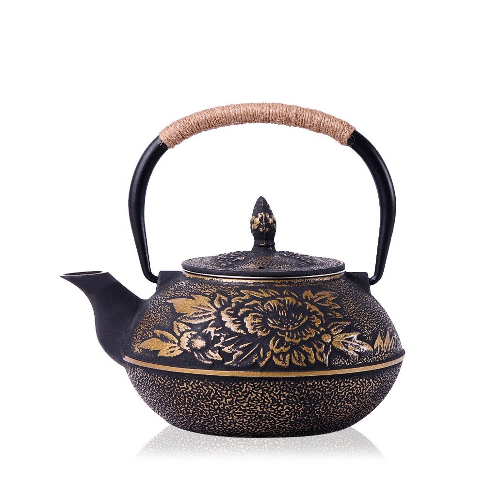 Cast Iron Japanese Tea Pot 900ml Infuser Metal With Strainer Net Filter freeshipping - Mandala Bloom