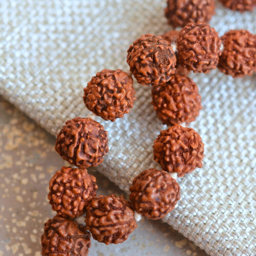 108 Rudraksha Bead Necklace Mala Bead with Tassel freeshipping - Mandala Bloom